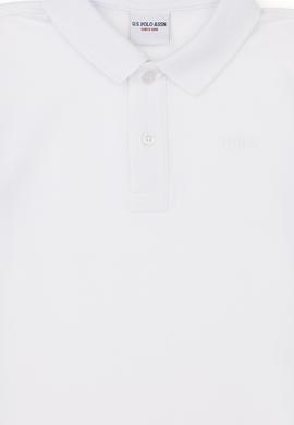 Erkek Çocuk Beyaz Basic Polo Yaka Tişört - 50292129006