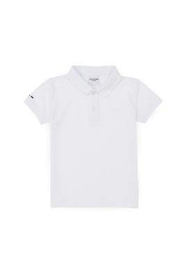 Erkek Çocuk Beyaz Basic Polo Yaka Tişört - 50292129006