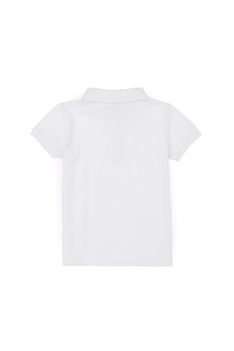 Erkek Çocuk Beyaz Basic Polo Yaka Tişört - 50292129006