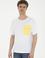 Erkek Beyaz Comfort Bisiklet Yaka Tişört