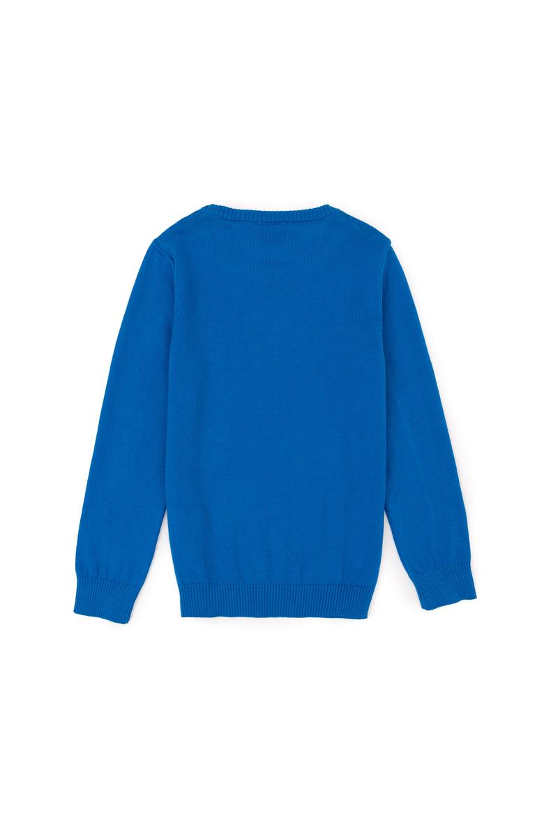 Erkek Çocuk Kobalt Basic Bisiklet Yaka Kazak - 50269409058