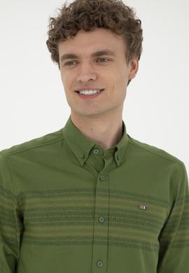 Erkek Yeşil Uzun Kollu Gömlek - 50272945019