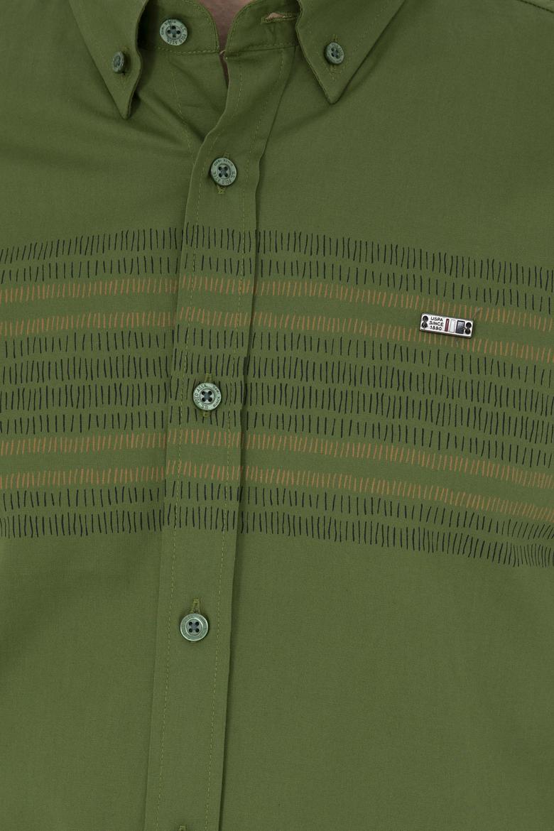 Erkek Yeşil Uzun Kollu Gömlek - 50272945019
