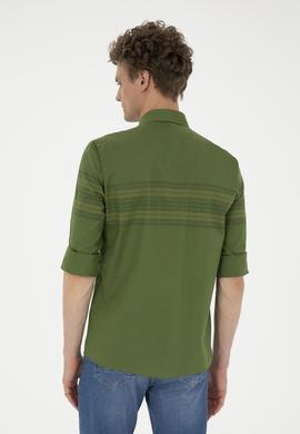 Erkek Yeşil Uzun Kollu Gömlek - 50272945019