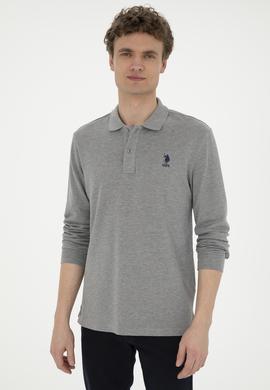 Erkek Gri Melanj Basic Sweatshirt - 50269403069