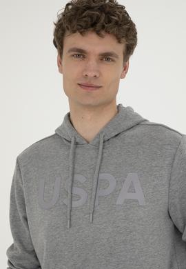 Erkek Gri Melanj Basic Sweatshirt - 50269396066