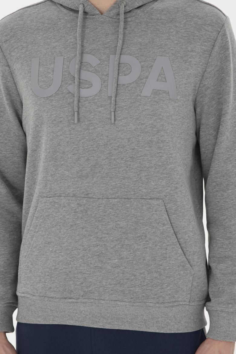 Erkek Gri Melanj Basic Sweatshirt - 50269396066