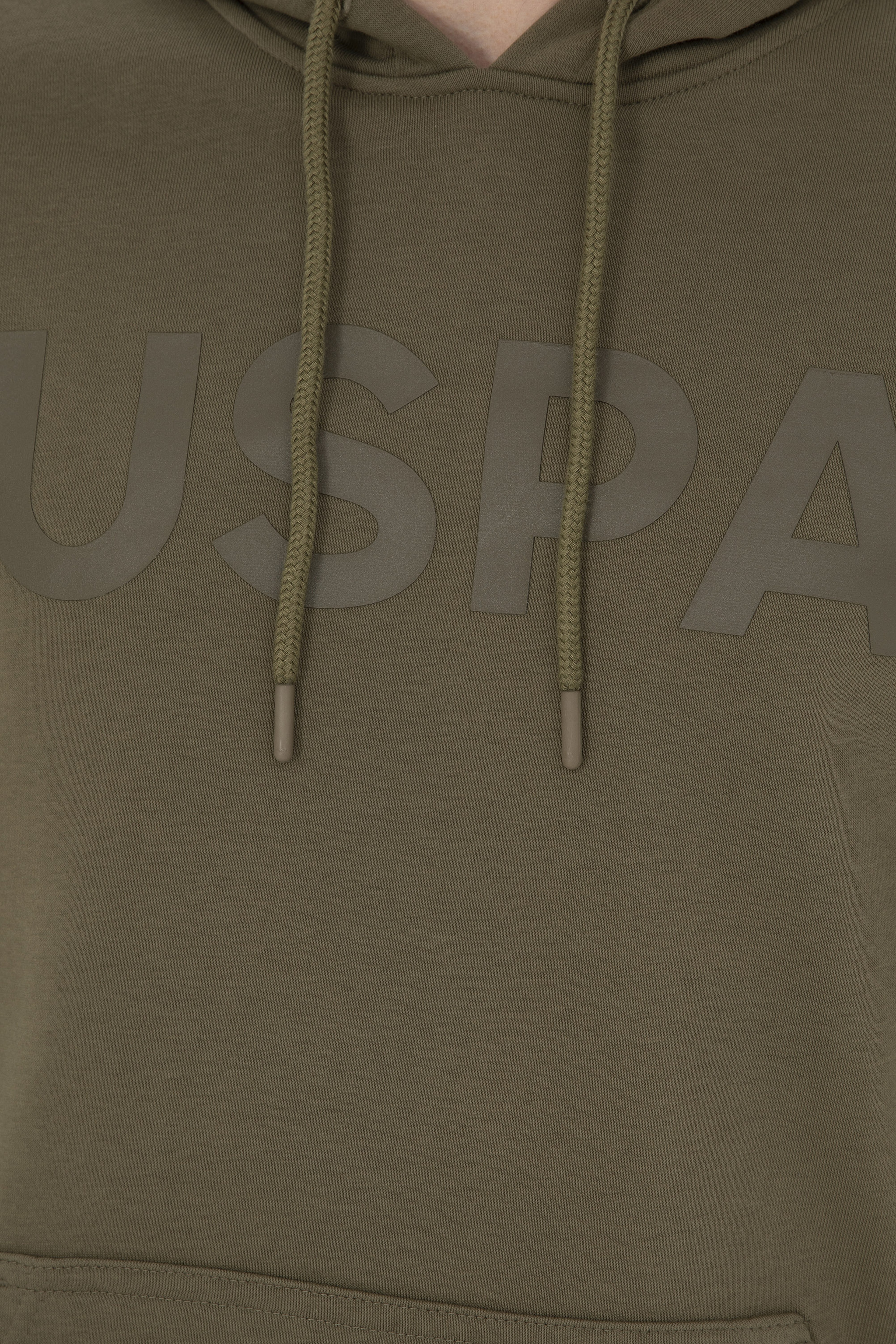 Erkek Haki Basic Sweatshirt - Image 7