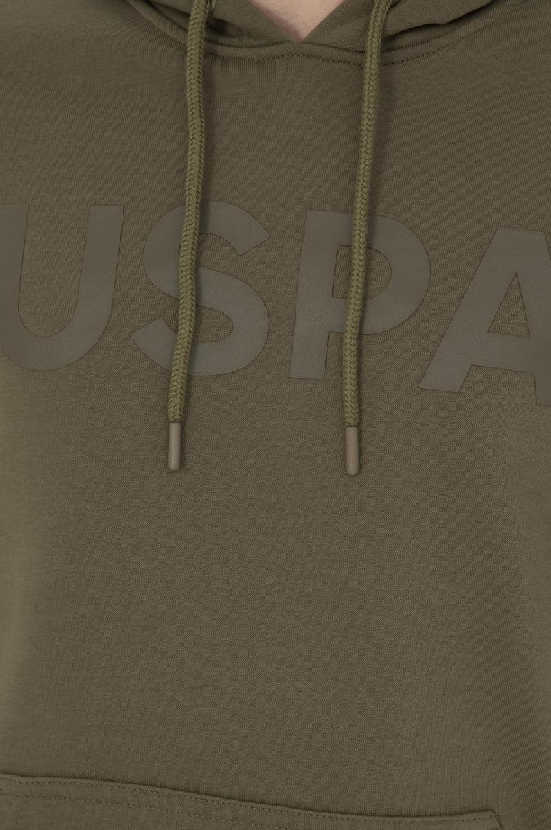 Erkek Haki Basic Sweatshirt