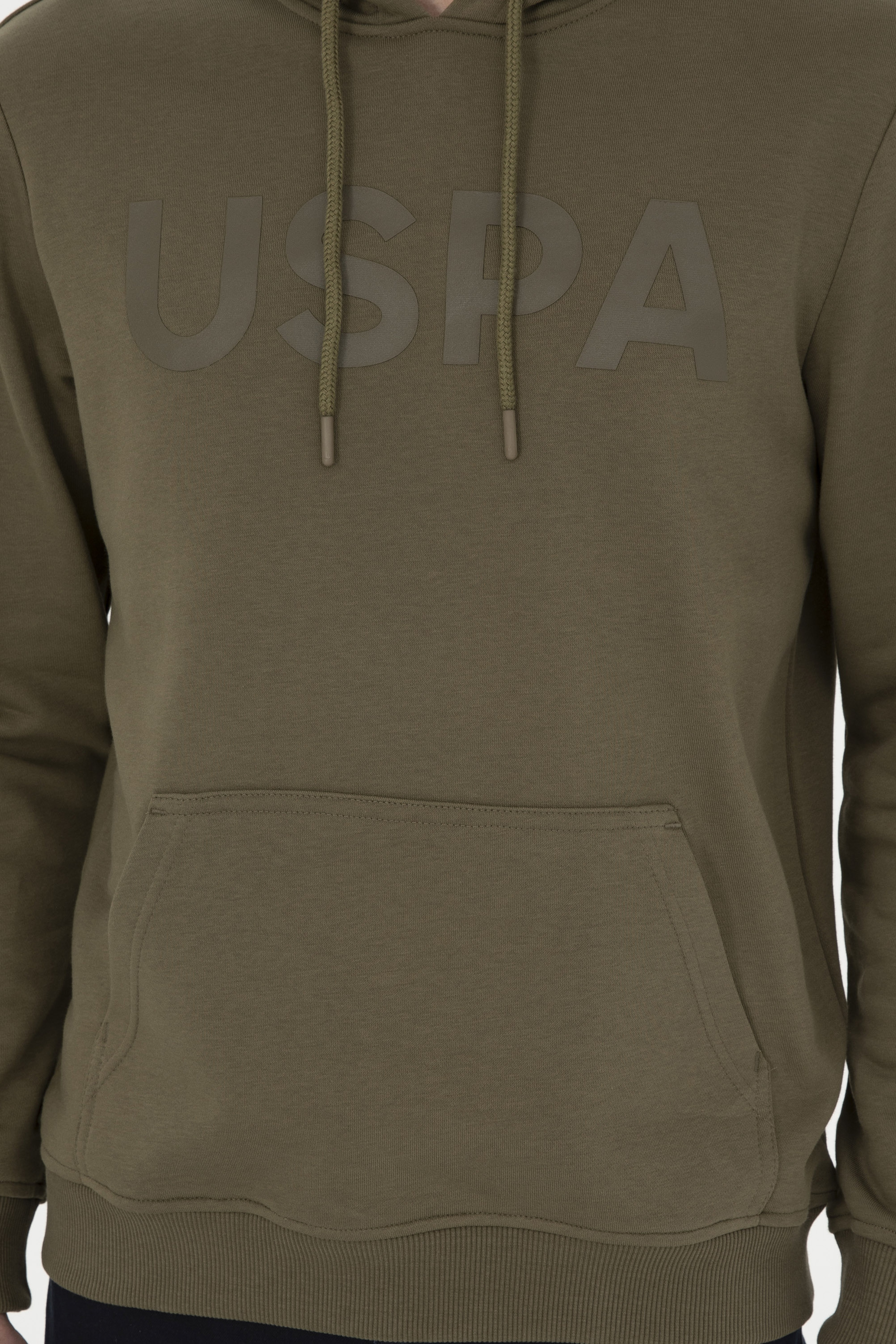 Erkek Haki Basic Sweatshirt