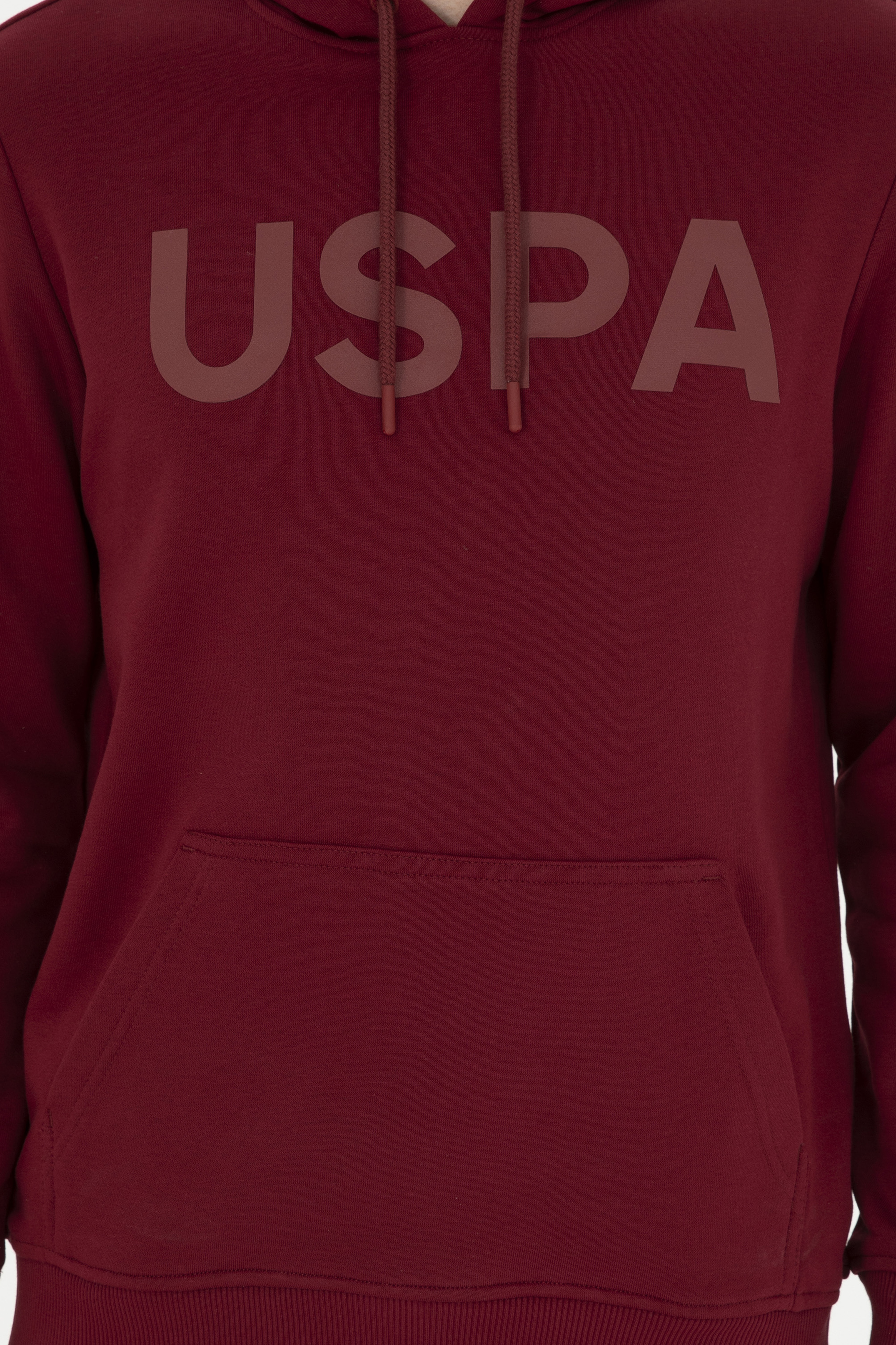 Erkek Bordo Basic Sweatshirt - Image 6