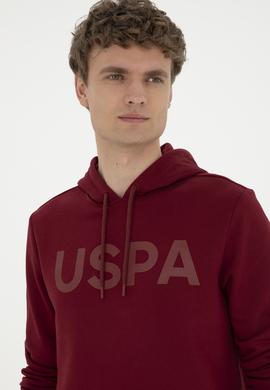 Erkek Bordo Basic Sweatshirt - 50269396071