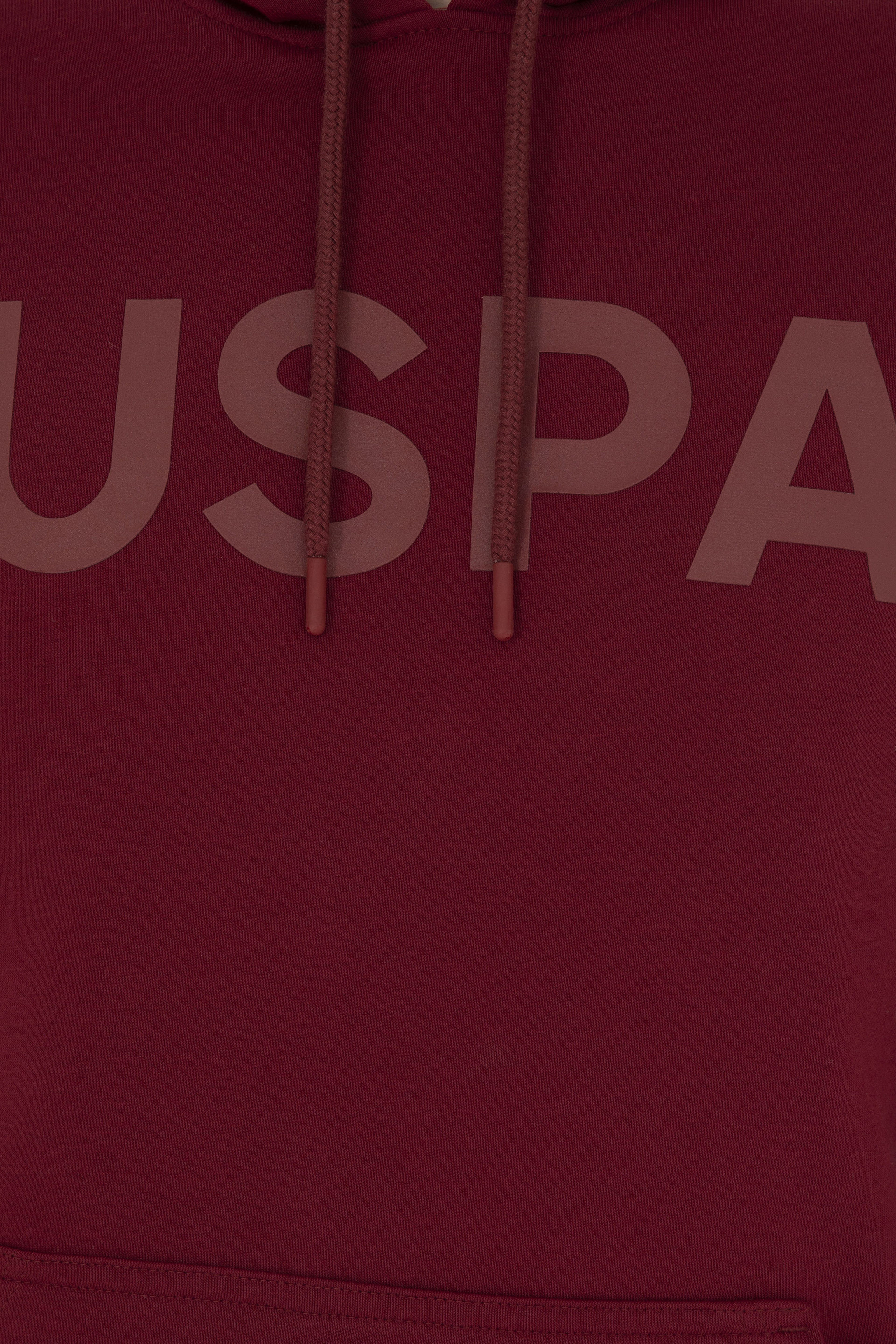 Erkek Bordo Basic Sweatshirt - Image 7