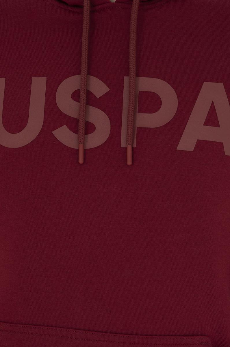 Erkek Bordo Basic Sweatshirt