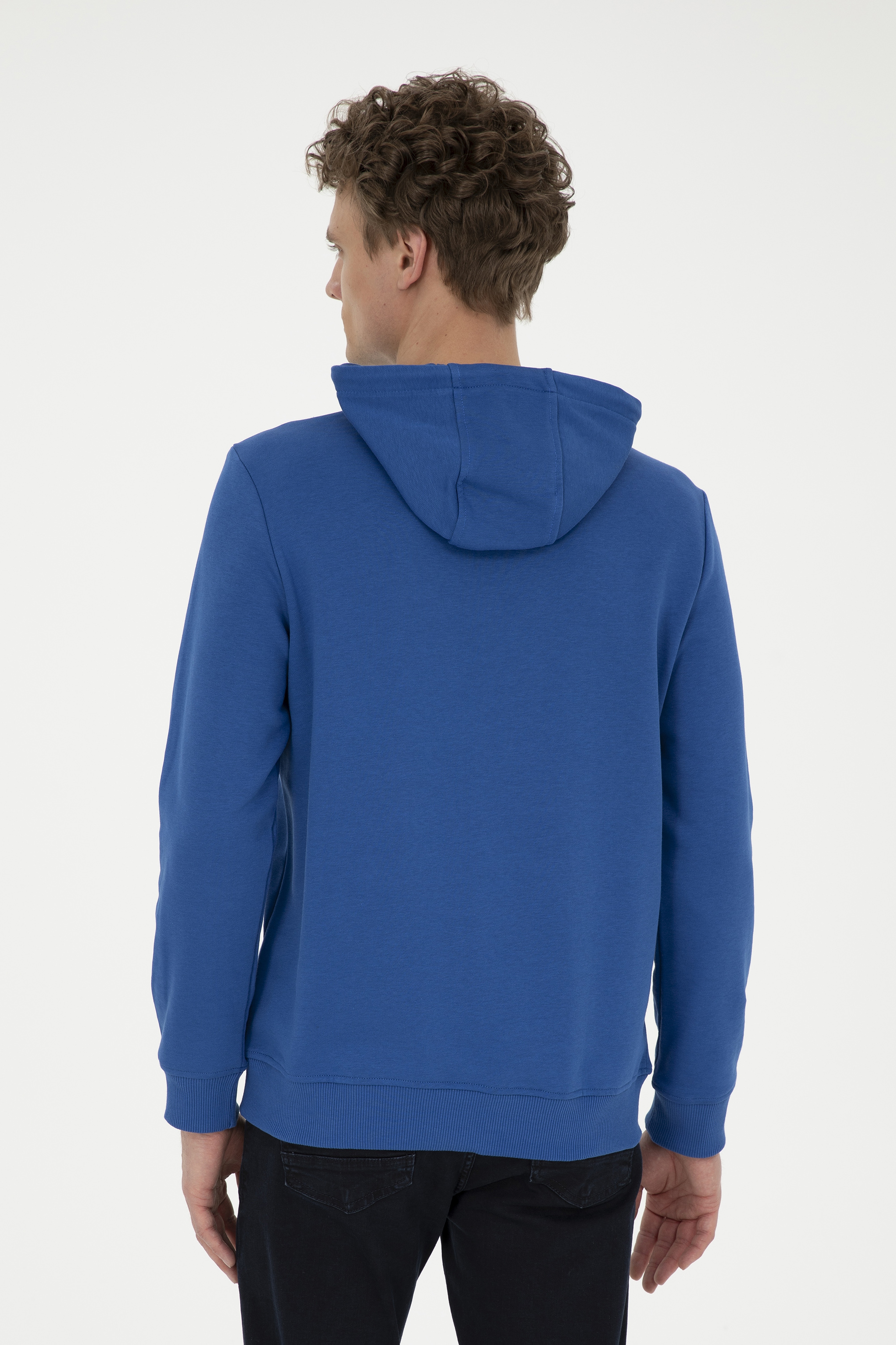 Erkek Saks Basic Sweatshirt - Image 5
