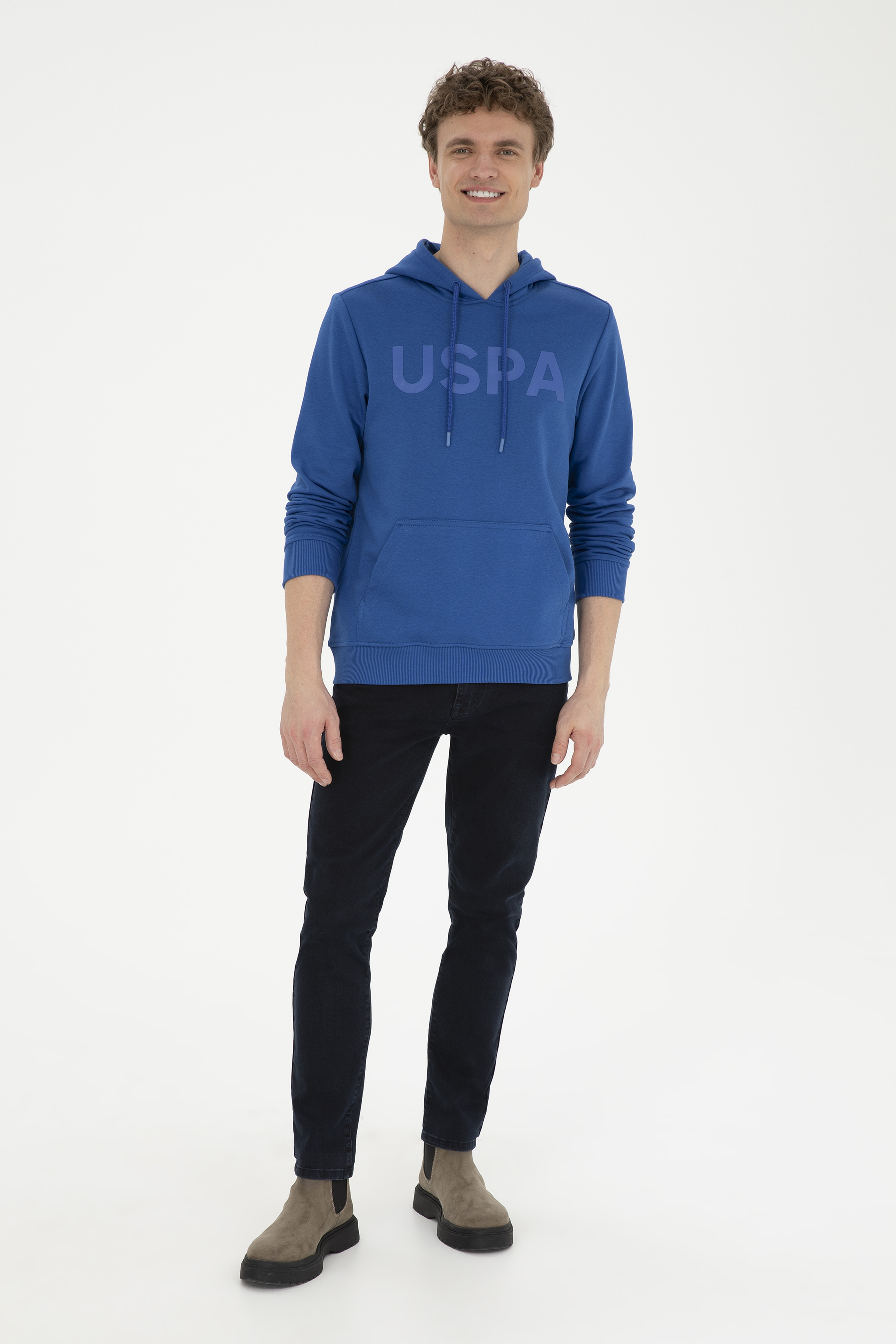 Erkek Saks Basic Sweatshirt