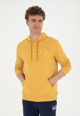 Erkek Hardal Basic Sweatshirt - 50269396136