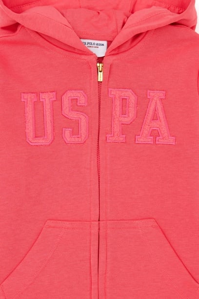 Kız Çocuk Pembe Basic Sweatshirt