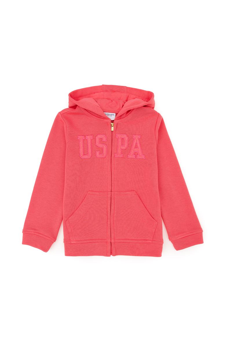 Kız Çocuk Pembe Basic Sweatshirt