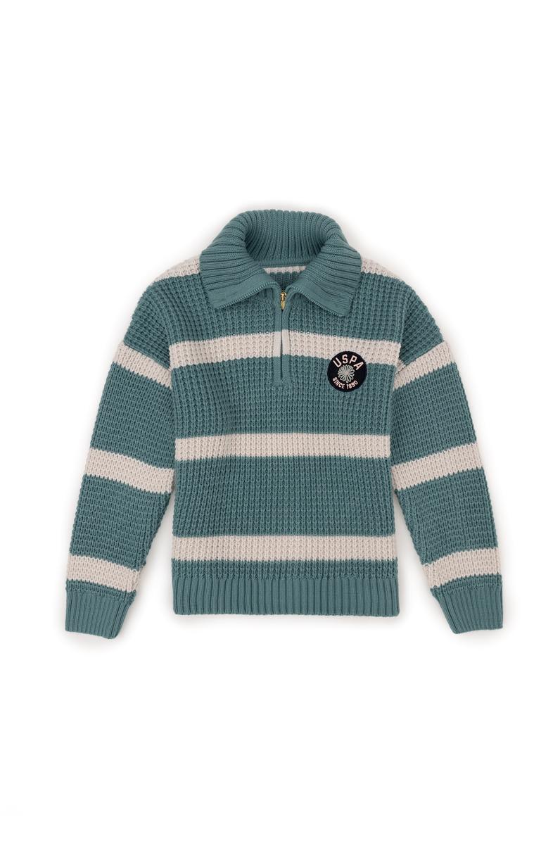 Kız Çocuk Mint Kazak