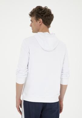 Erkek Beyaz Basic Sweatshirt - 50269426172