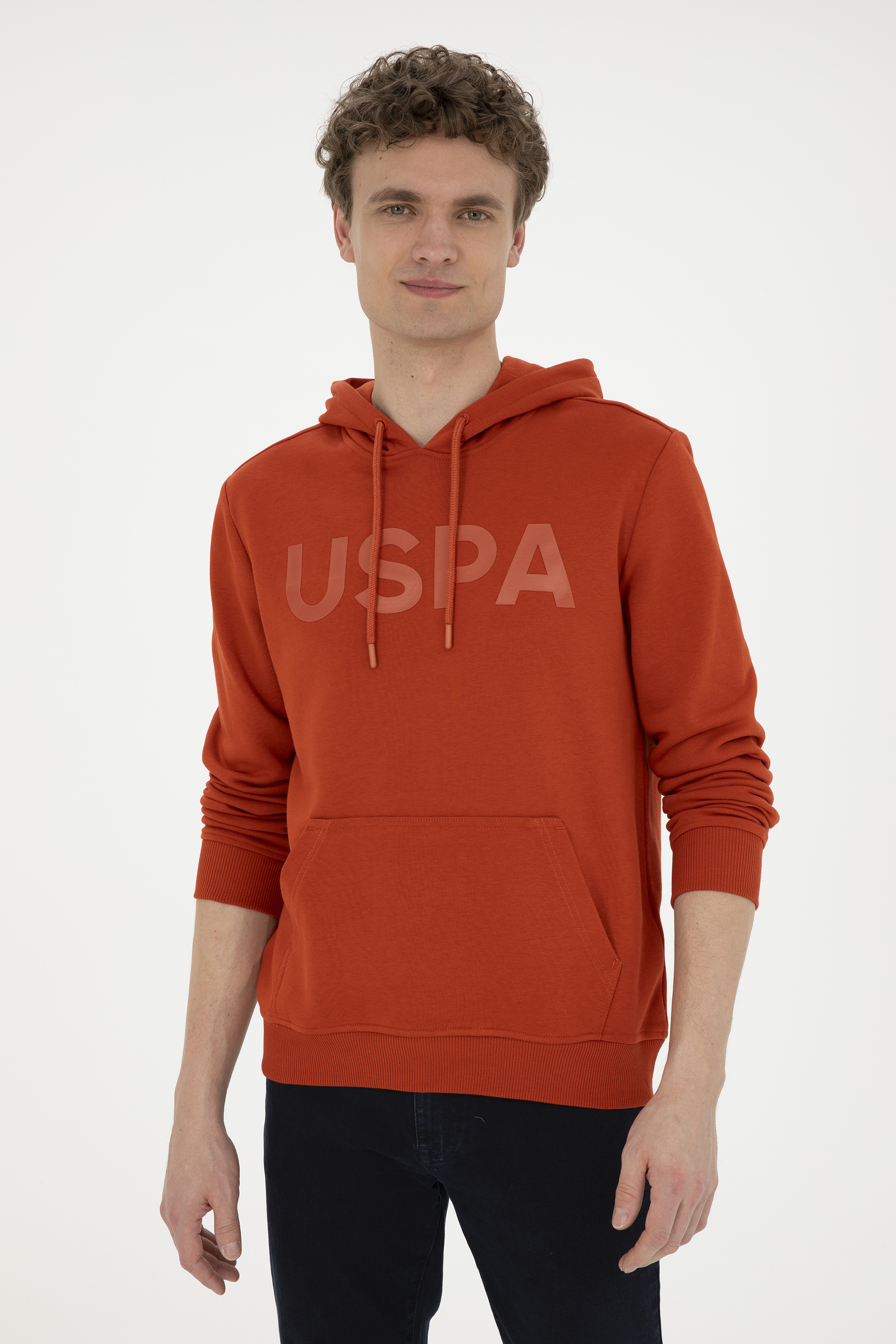 Erkek Kiremit Basic Sweatshirt - Image 3