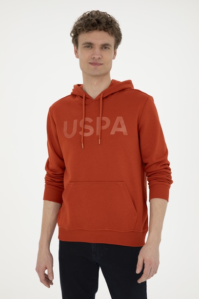 Erkek Kiremit Basic Sweatshirt