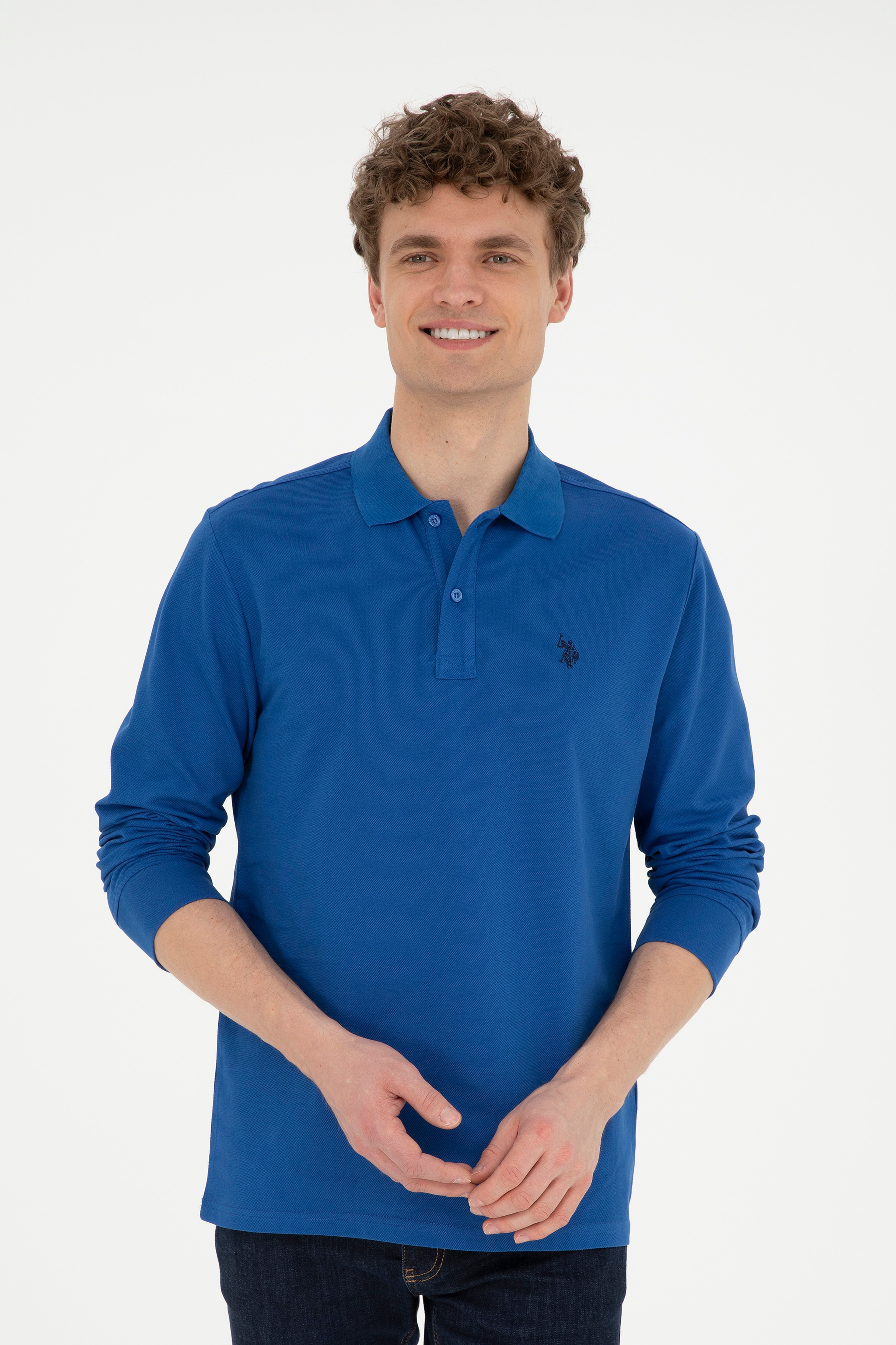 Erkek Saks Basic Sweatshirt - Image 1