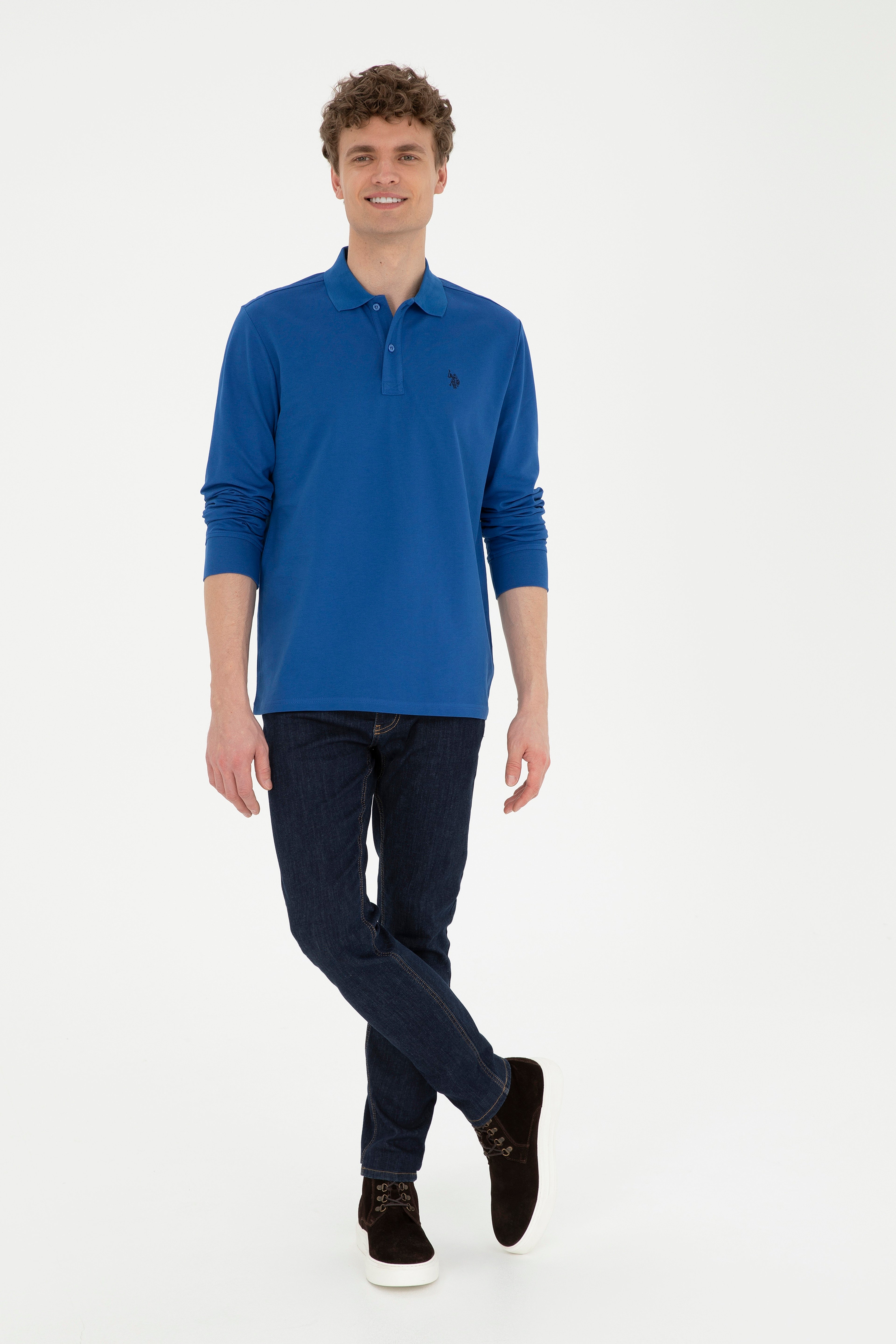 Erkek Saks Basic Sweatshirt