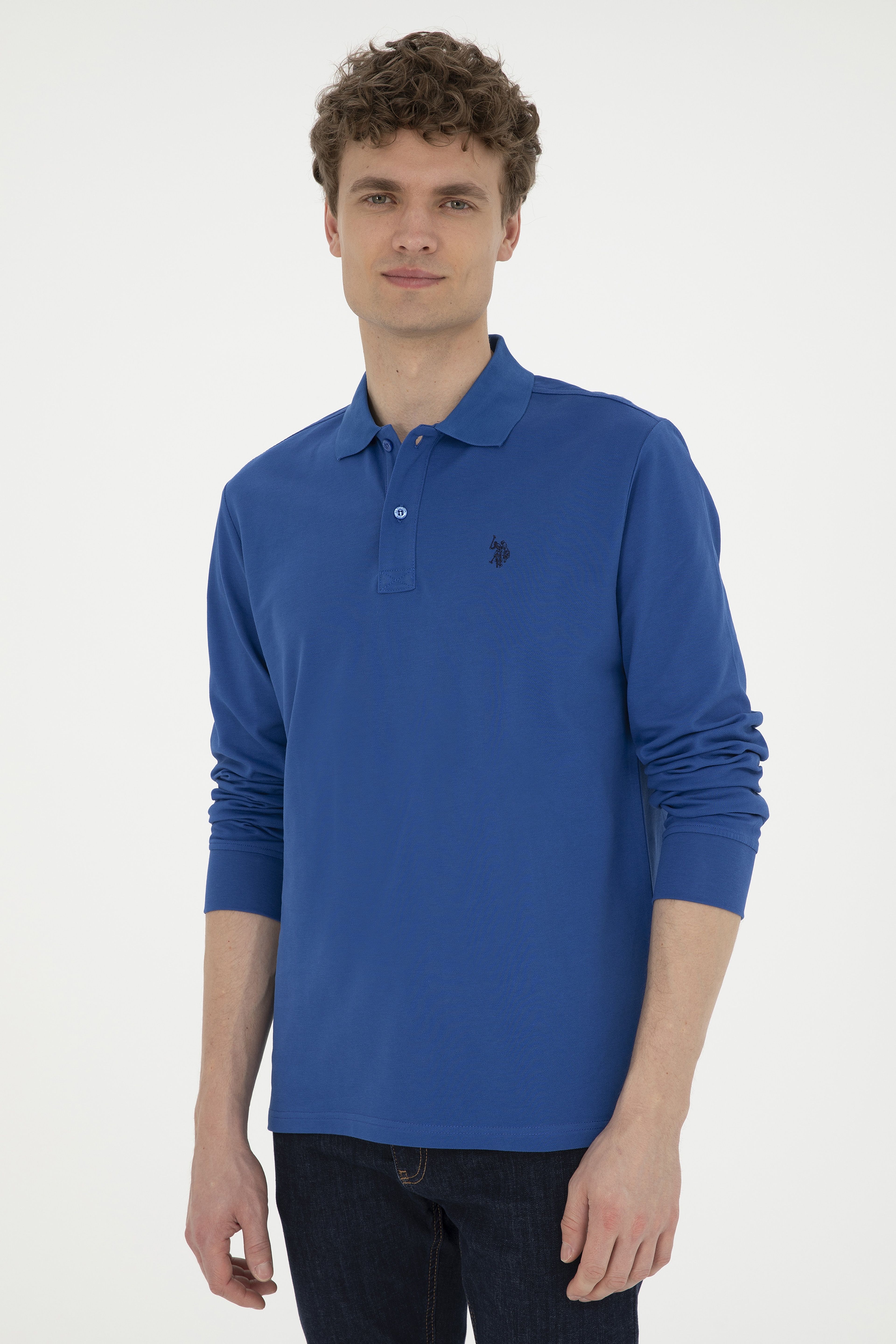 Erkek Saks Basic Sweatshirt - Image 3