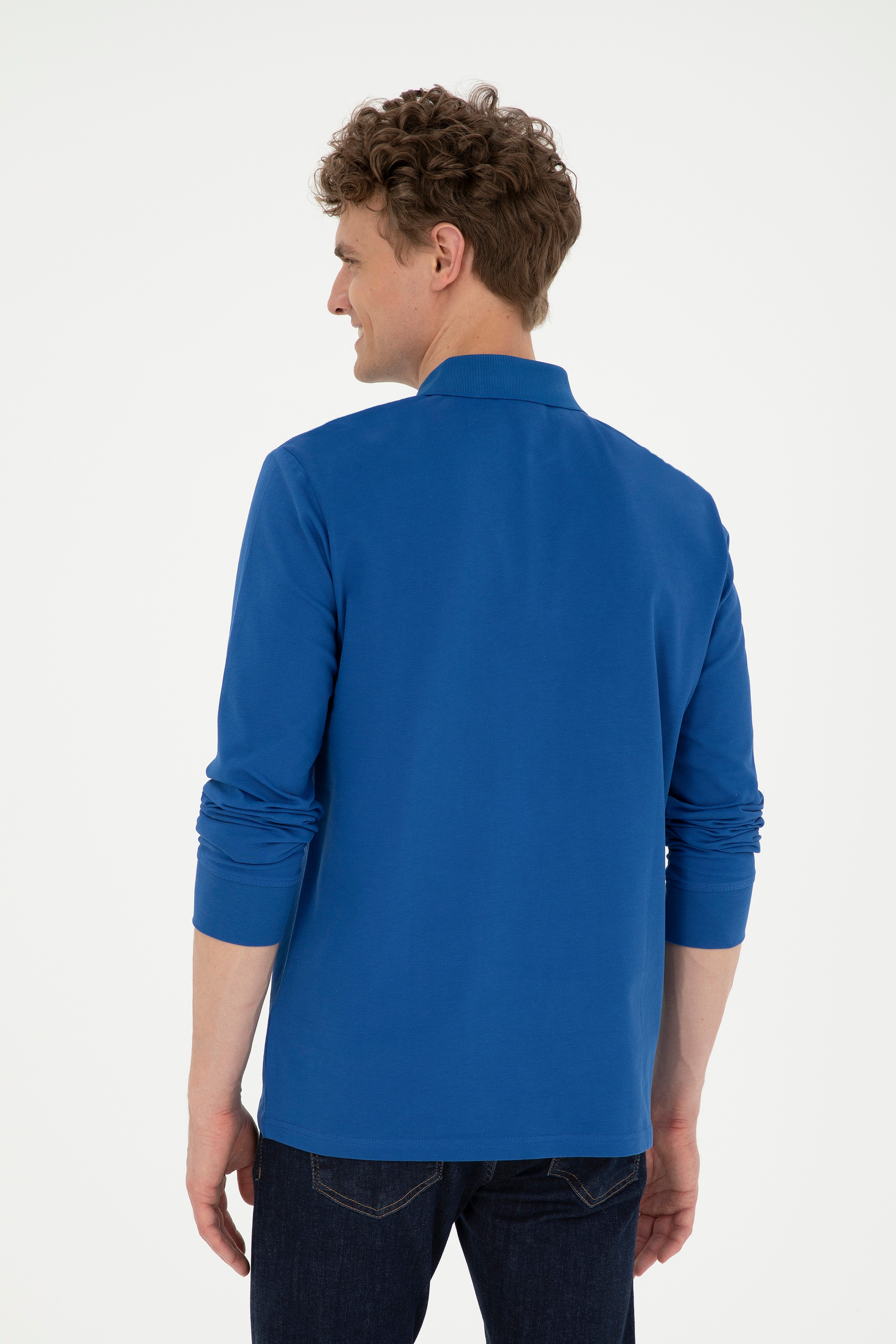 Erkek Saks Basic Sweatshirt
