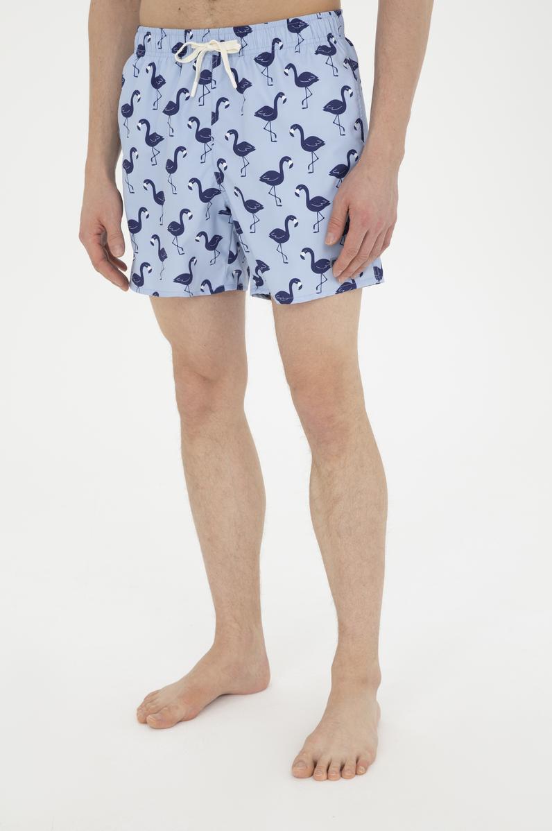 Erkek Açık Mavi Deniz Şortu