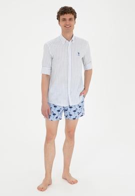 Erkek Açık Mavi Deniz Şortu - 50282921063