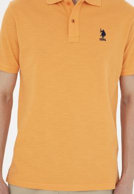 Erkek Turuncu Polo Yaka Tişört - 50263520053
