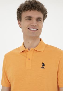 Erkek Turuncu Polo Yaka Tişört - 50263520053