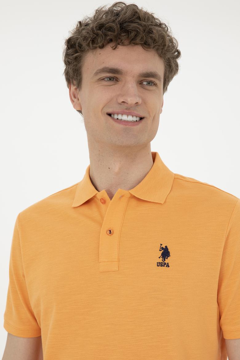 Erkek Turuncu Polo Yaka Tişört - 50263520053