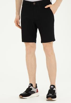 Erkek Siyah Dokuma Şort - 50283928113