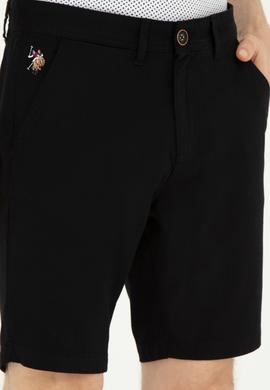 Erkek Siyah Dokuma Şort - 50283928113