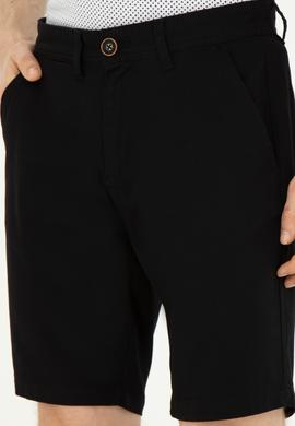 Erkek Siyah Dokuma Şort - 50283928113