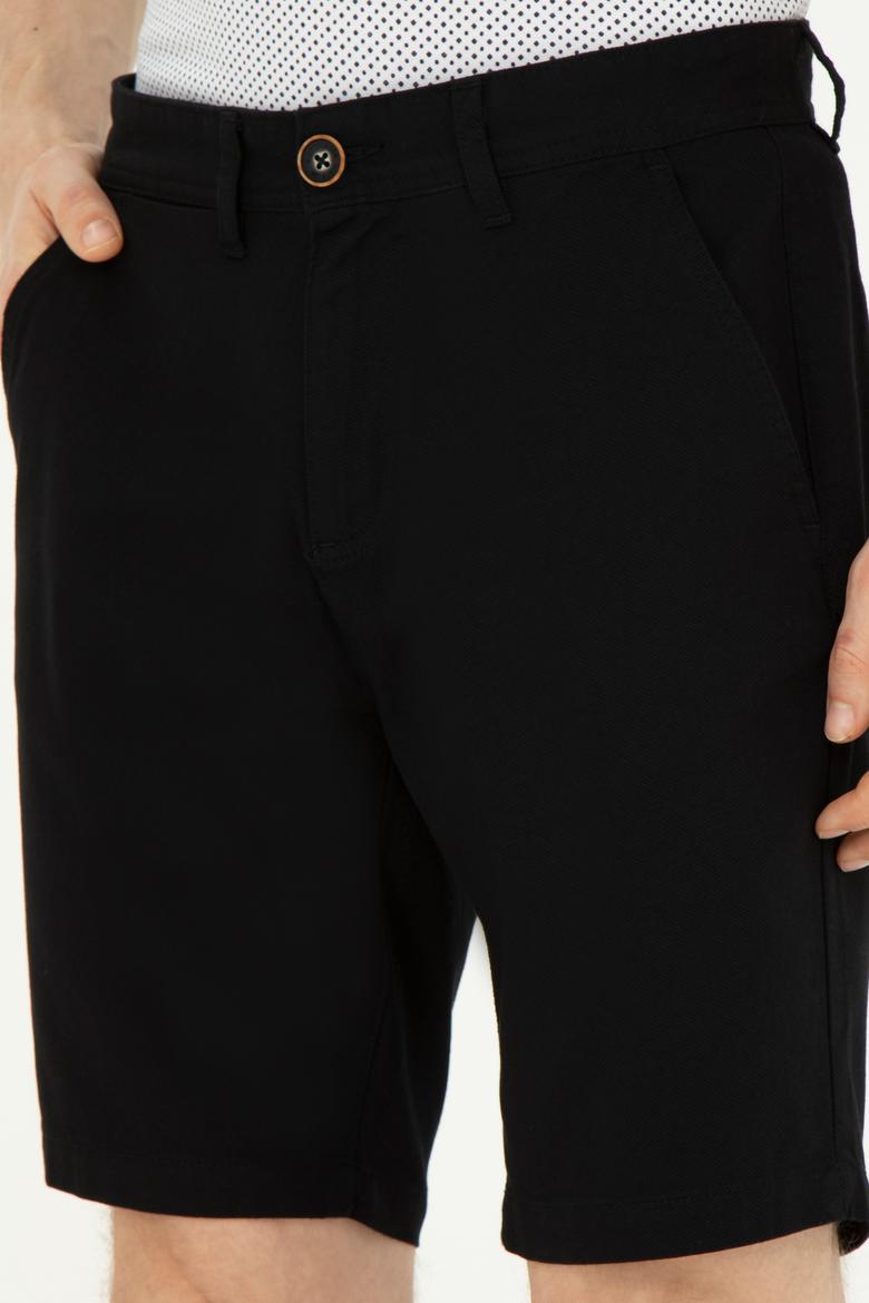 Erkek Siyah Dokuma Şort - 50283928113