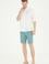 Erkek Mint Dokuma Şort