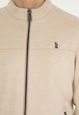 Erkek Bej Deri Ceket - 50289046018