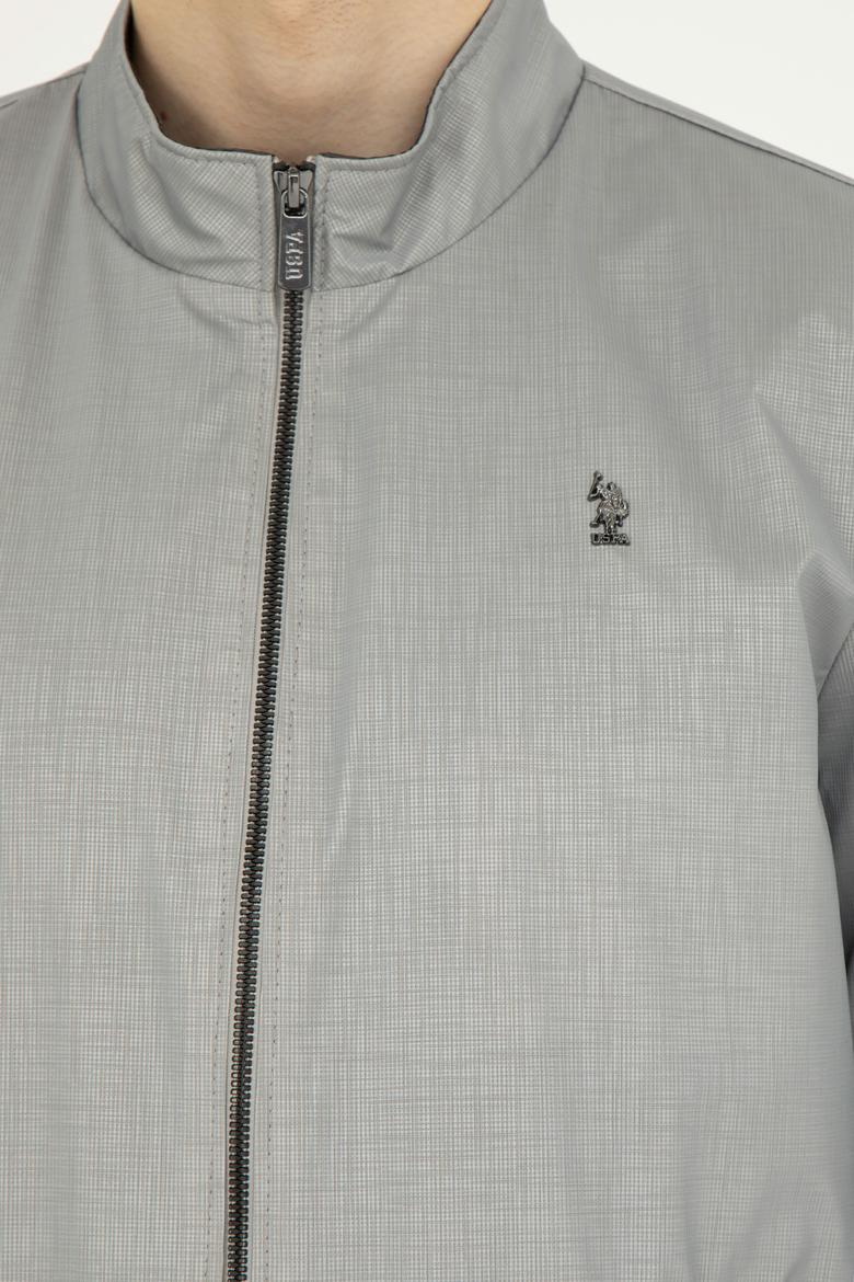 Erkek Gri Deri Ceket - 50289047010