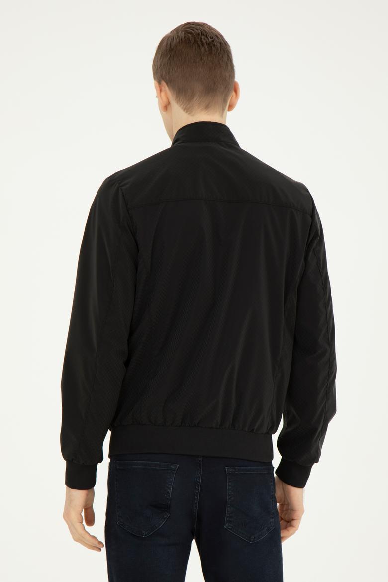 Erkek Siyah Deri Ceket - 50289048009