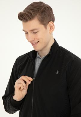 Erkek Siyah Deri Ceket - 50289048009