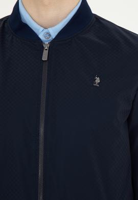 Erkek Lacivert Deri Ceket - 50289050009