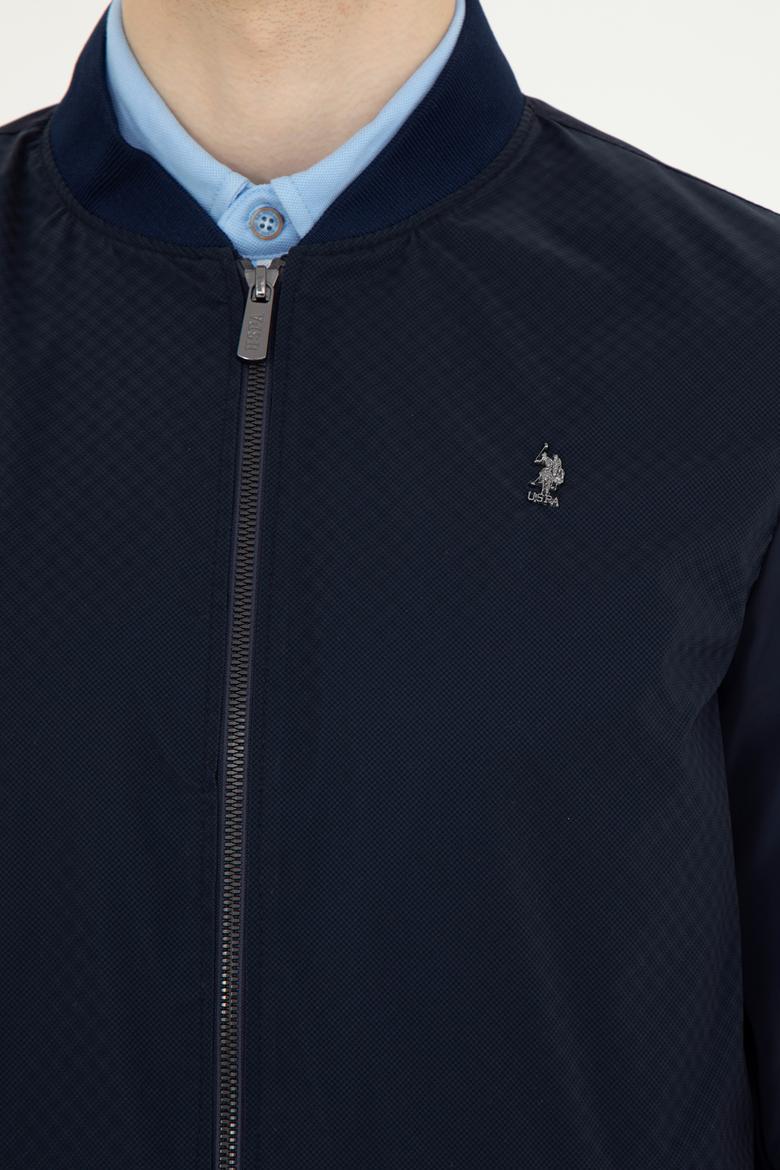 Erkek Lacivert Deri Ceket - 50289050009