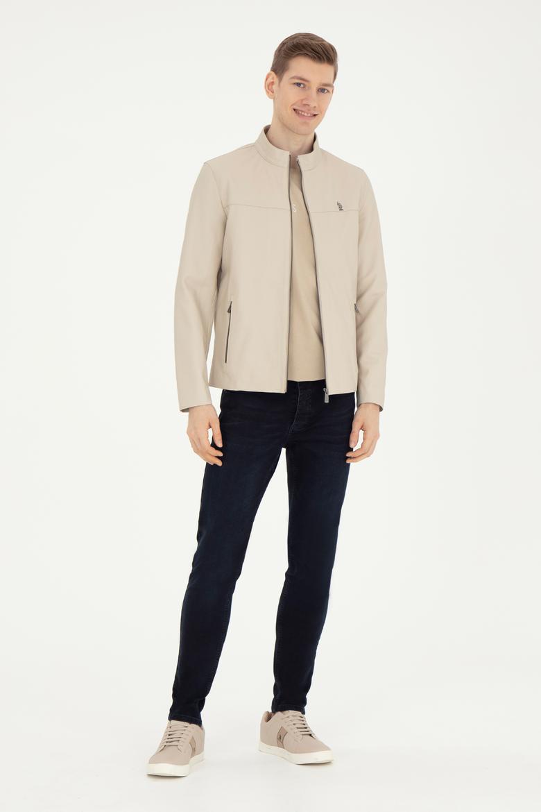 Erkek Taş Deri Ceket - 50289101009