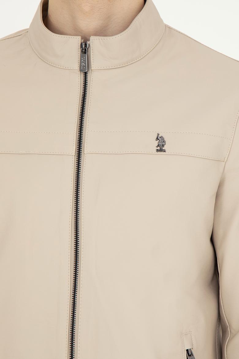 Erkek Taş Deri Ceket - 50289101009