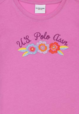 Kız Çocuk Menekşe Bisiklet Yaka Tişört - 50283375001